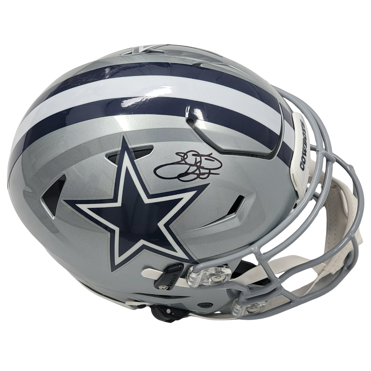 Emmitt Smith Signed Dallas Cowboys Speed Flex Full Size Helmet - Beckett-Powers Sports Memorabilia