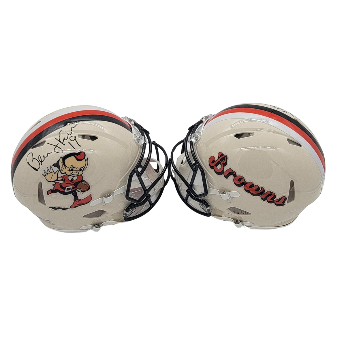 Bernie Kosar Signed Cleveland Browns Retro Authentic Full Size Helmet - Beckett-Powers Sports Memorabilia