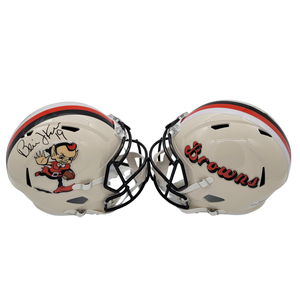 Bernie Kosar Signed Cleveland Browns Replica Retro Full Size Helmet - Beckett-Powers Sports Memorabilia