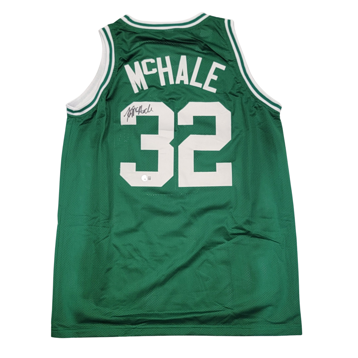 Kevin McHale Autographed Boston Celtics Green Pro Style Jersey Beckett Witness-Powers Sports Memorabilia
