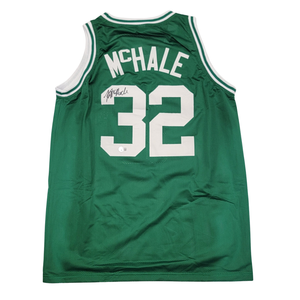 Kevin McHale Autographed Boston Celtics Green Pro Style Jersey Beckett Witness-Powers Sports Memorabilia