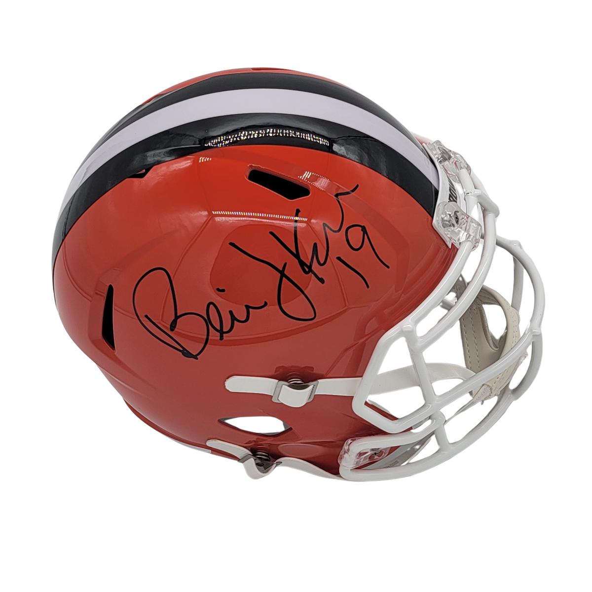 Bernie Kosar Signed Cleveland Browns Replica Full Size Helmet - Beckett-Powers Sports Memorabilia