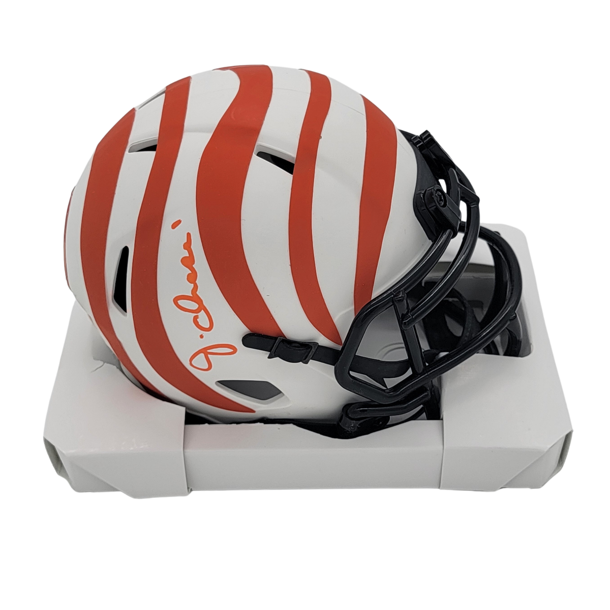 Ja'Marr Chase Signed Cincinnati Bengals Lunar Eclipse Mini Helmet - Beckett-Powers Sports Memorabilia