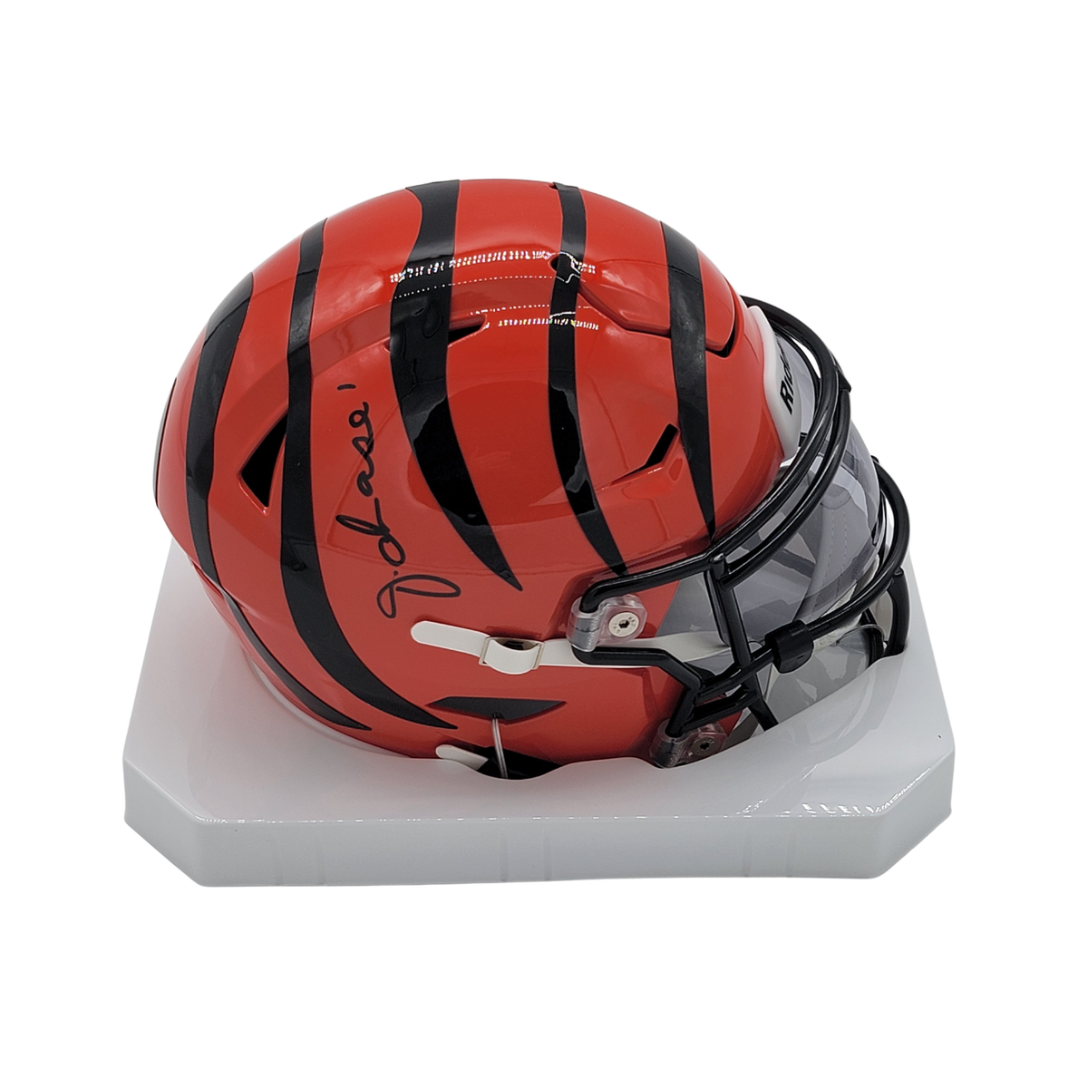 Ja'Marr Chase Signed Cincinnati Bengals Midi Speed Flex Helmet - Beckett-Powers Sports Memorabilia