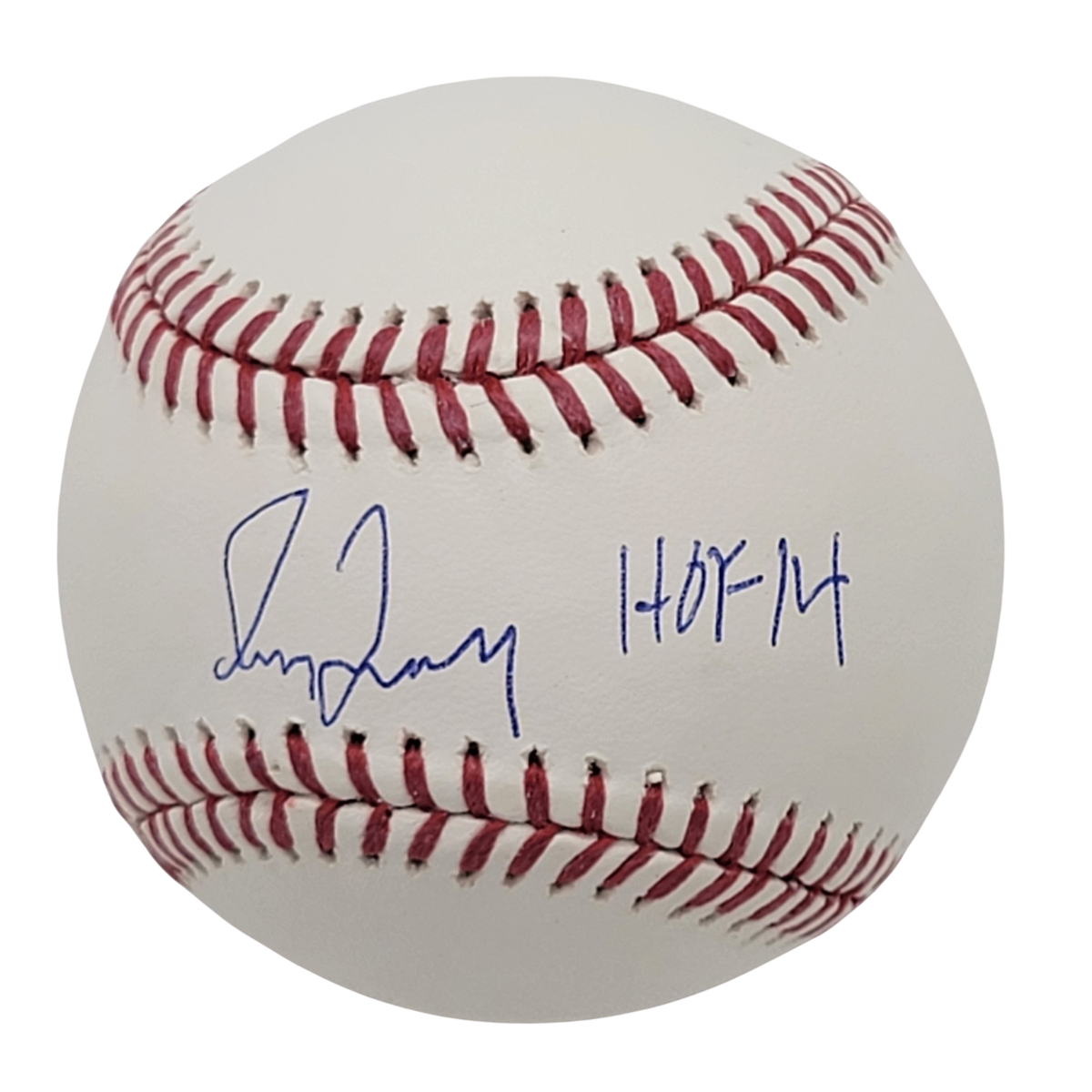 Greg Maddux Signed Atlanta Braves Cubs OML Baseball W/HOF 14 - Beckett-Powers Sports Memorabilia