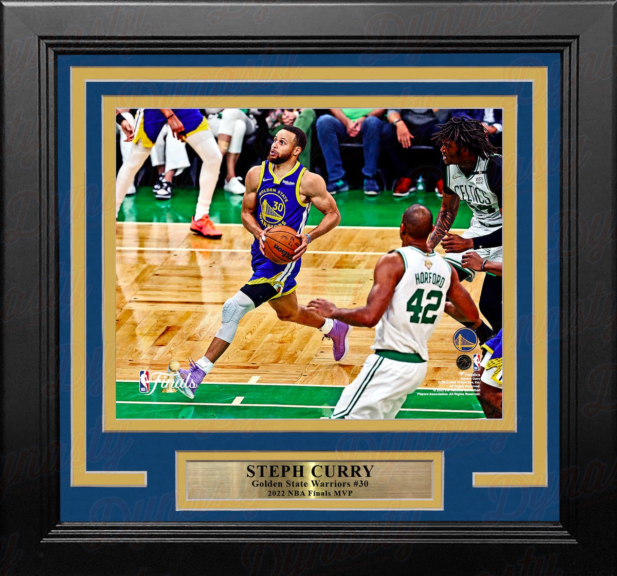 Steph Curry 2022 NBA Finals Action Golden State Warriors 8" x 10" Framed Basketball Display Photo-Powers Sports Memorabilia