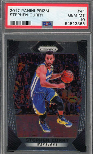 Stephen Curry 2017 Panini Prizm Basketball Card #41 Graded PSA 10-Powers Sports Memorabilia