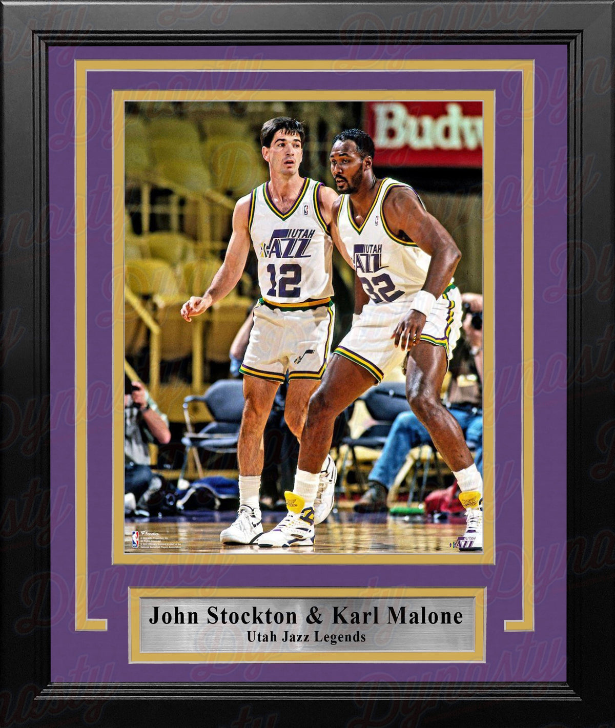 John Stockton & Karl Malone Utah Jazz 8" x 10" Framed Basketball Display Photo-Powers Sports Memorabilia
