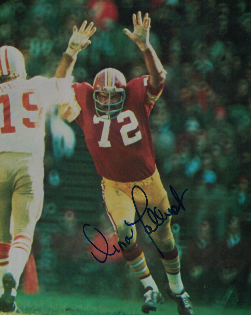 Diron Talbert Washington Redskins Signed 8x10 Photo-Powers Sports Memorabilia