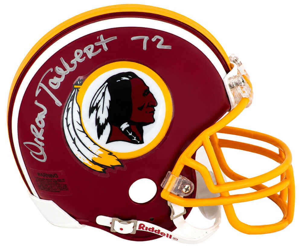 Diron Talbert Autographed Washington Throwback Riddell (VSR4) Mini Helmet-Powers Sports Memorabilia