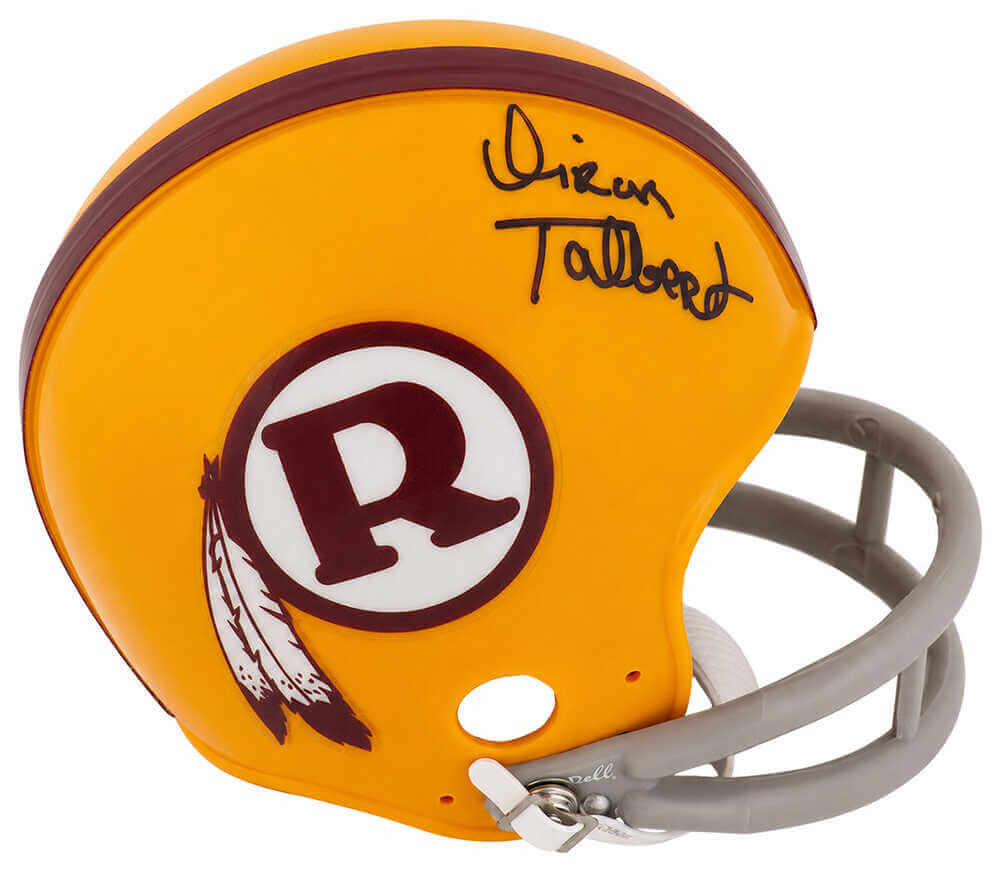 Diron Talbert Autographed Washington Yellow Throwback 2-Bar Riddell (VSR4) Mini Helmet-Powers Sports Memorabilia