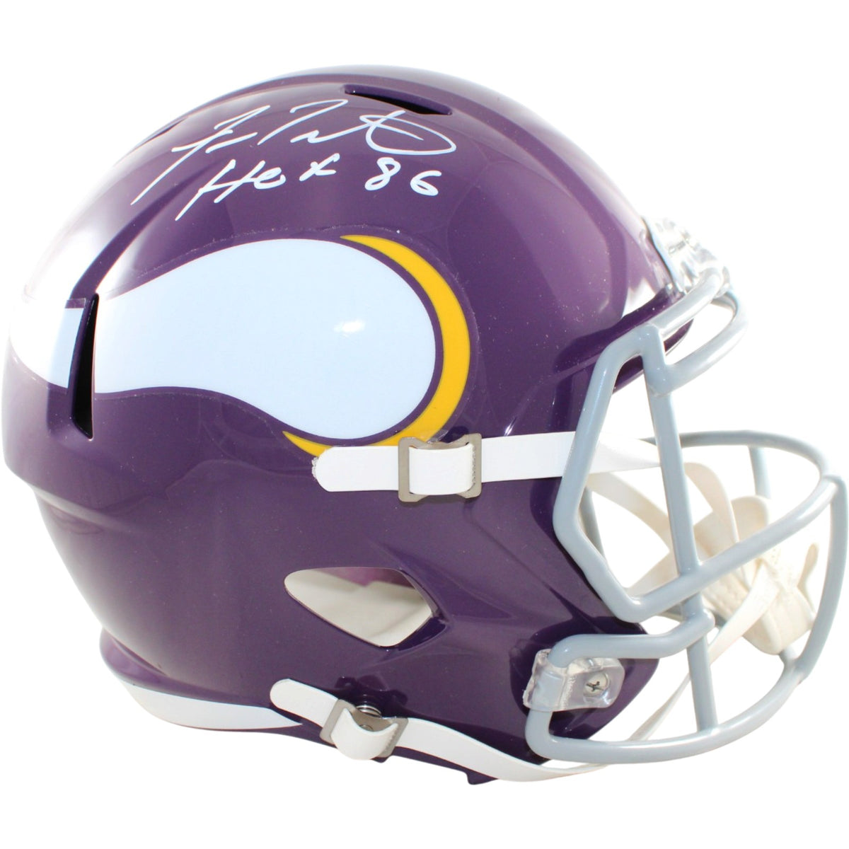 Fran Tarkenton Minnesota Vikings Signed Mini Helmet - F/S Replica 61-79 TB Beckett-Powers Sports Memorabilia