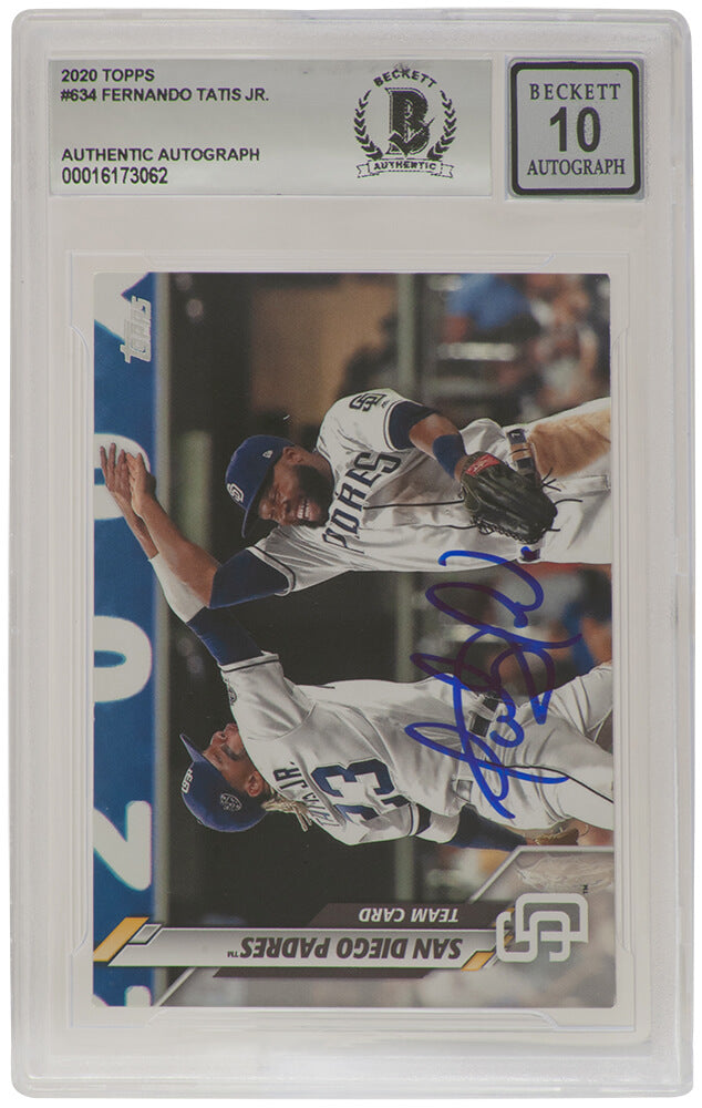 Fernando Tatis Jr. San Diego Padres Autographed 2020 Topps Baseball Card-Powers Sports Memorabilia