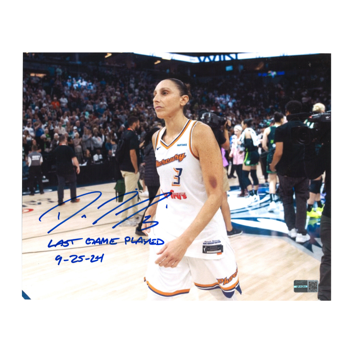 Diana Taurasi Phoenix Mercury Signed Inscribed 8x10 Photo