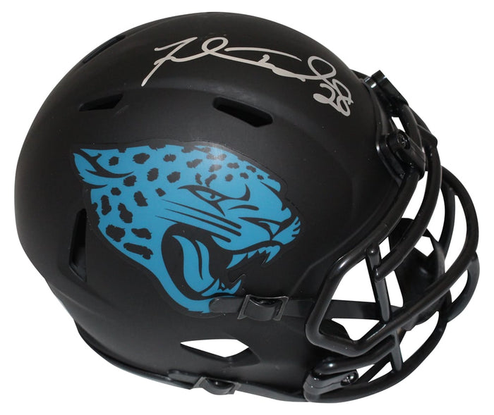 Fred Taylor Signed Jacksonville Jaguars Eclipse Mini Helmet – Beckett Authenticated-Powers Sports Memorabilia