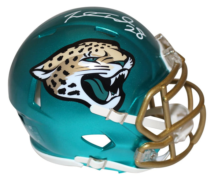 Fred Taylor Signed Jacksonville Jaguars Flash Mini Helmet – Beckett Authenticated-Powers Sports Memorabilia