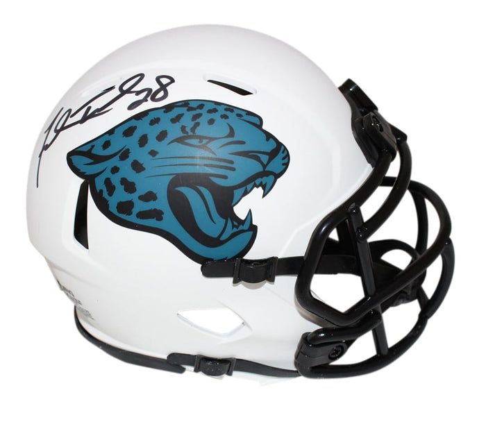Fred Taylor Signed Jacksonville Jaguars Lunar Speed Mini Helmet – Beckett Authenticated-Powers Sports Memorabilia