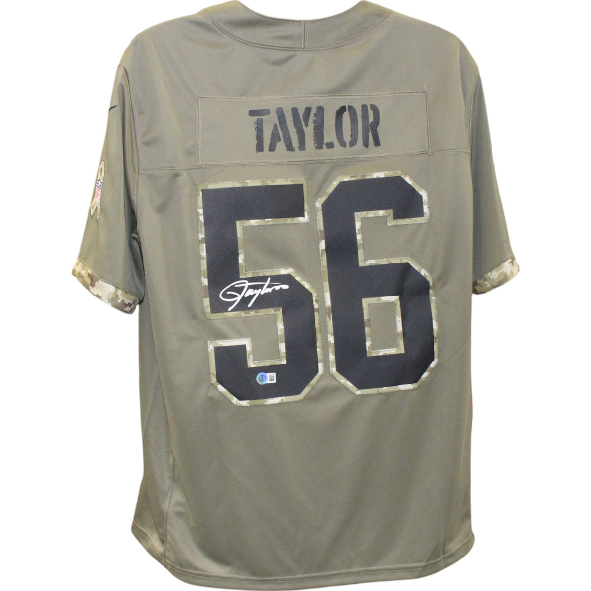 Lawrence Taylor New York Giants Nike Salute XL Signed Jersey-Powers Sports Memorabilia