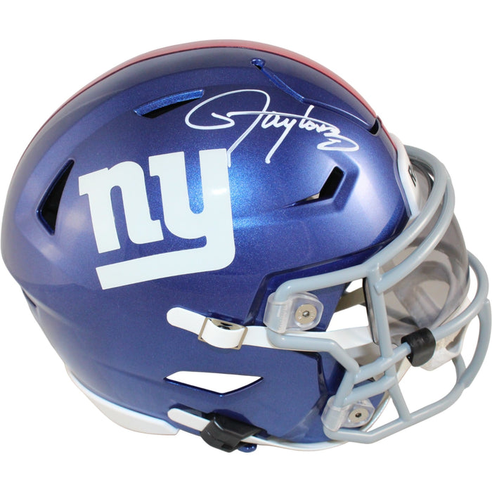 Lawrence Taylor Signed New York Giants Mid-Size Midi Helmet – Beckett Authenticated-Powers Sports Memorabilia