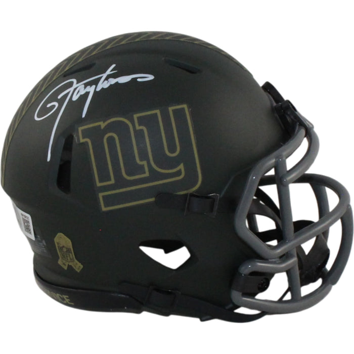 Lawrence Taylor Signed New York Giants 25 STS Mini Helmet Beckett W-Powers Sports Memorabilia
