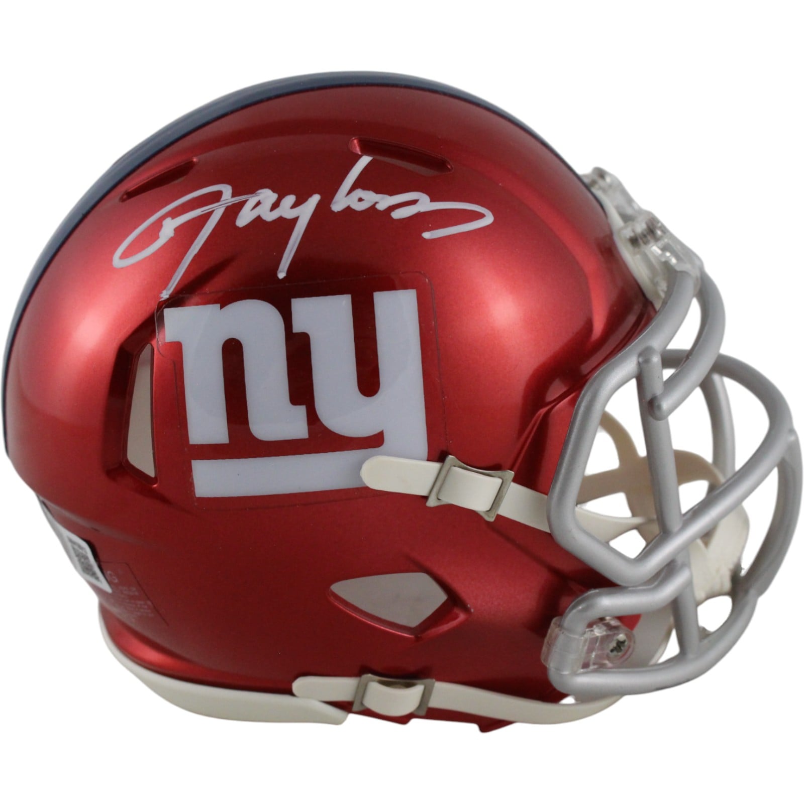 Lawrence Taylor Signed New York Giants Flash Mini Helmet – Beckett Authenticated-Powers Sports Memorabilia
