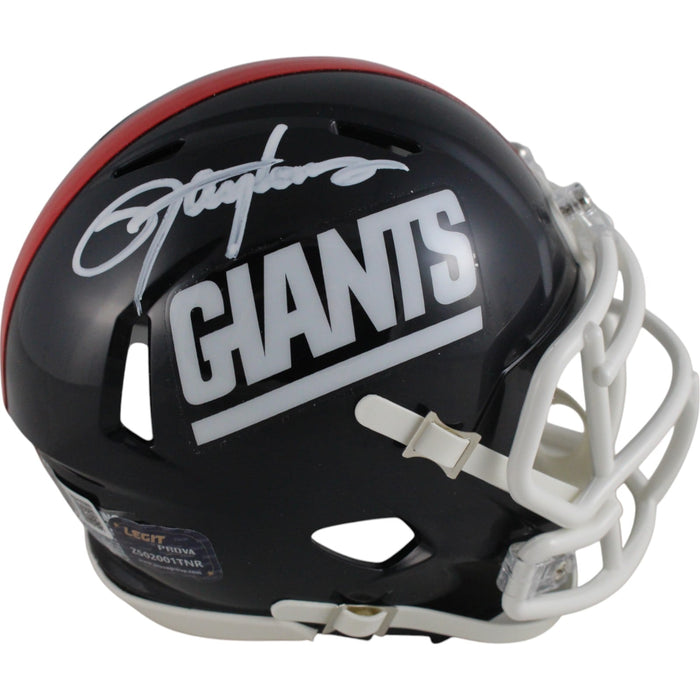 Lawrence Taylor Signed New York Giants TB Mini Helmet – Beckett Authenticated-Powers Sports Memorabilia