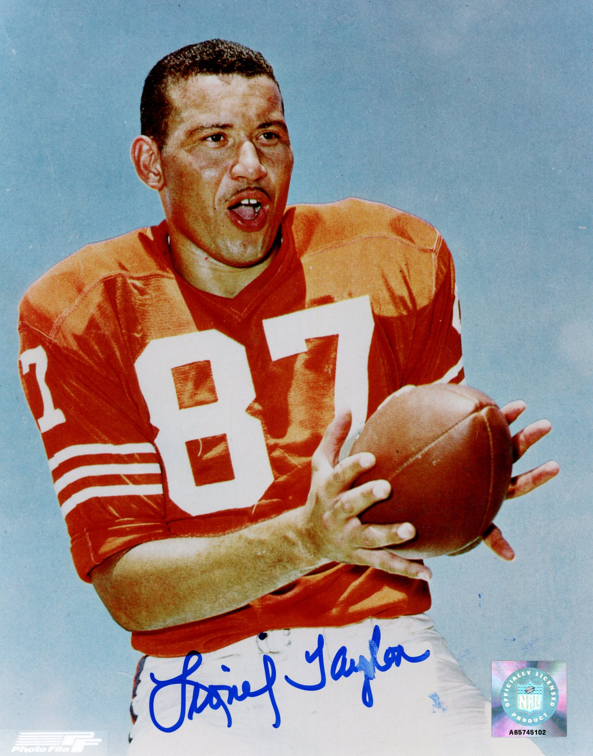 Lionel Taylor Denver Broncos Signed 8x10 Photo - AS IS-Powers Sports Memorabilia