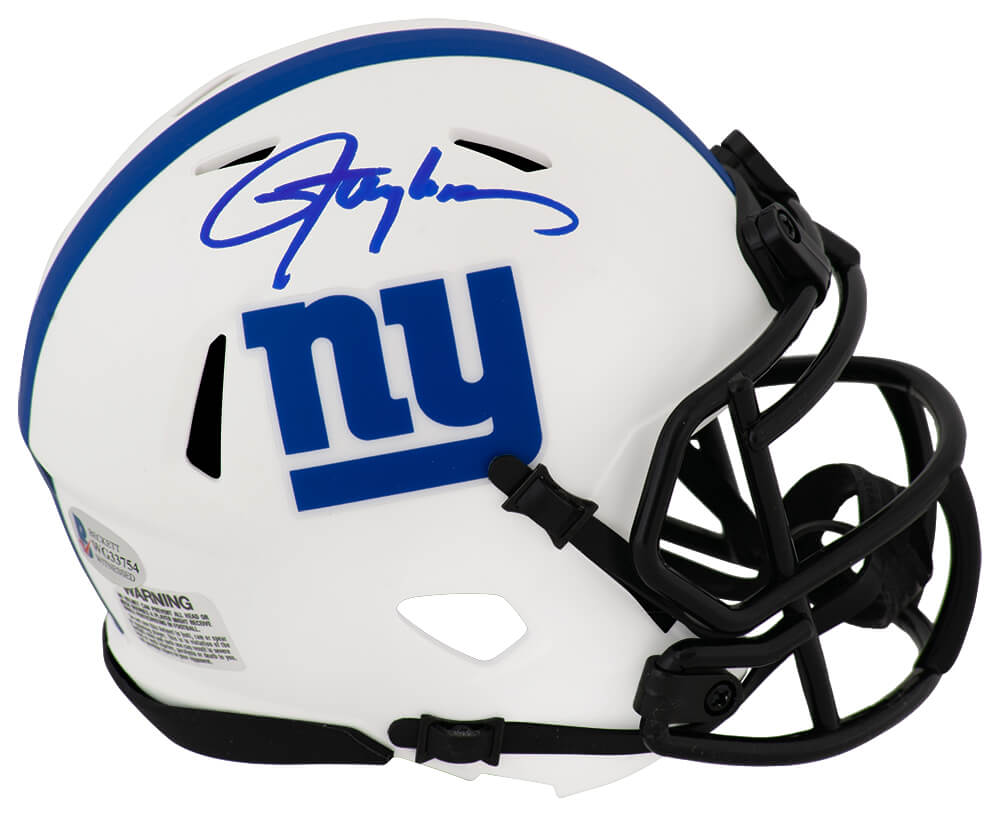 Lawrence Taylor New York Giants Autographed Riddell Mini Helmet Beckett-Powers Sports Memorabilia