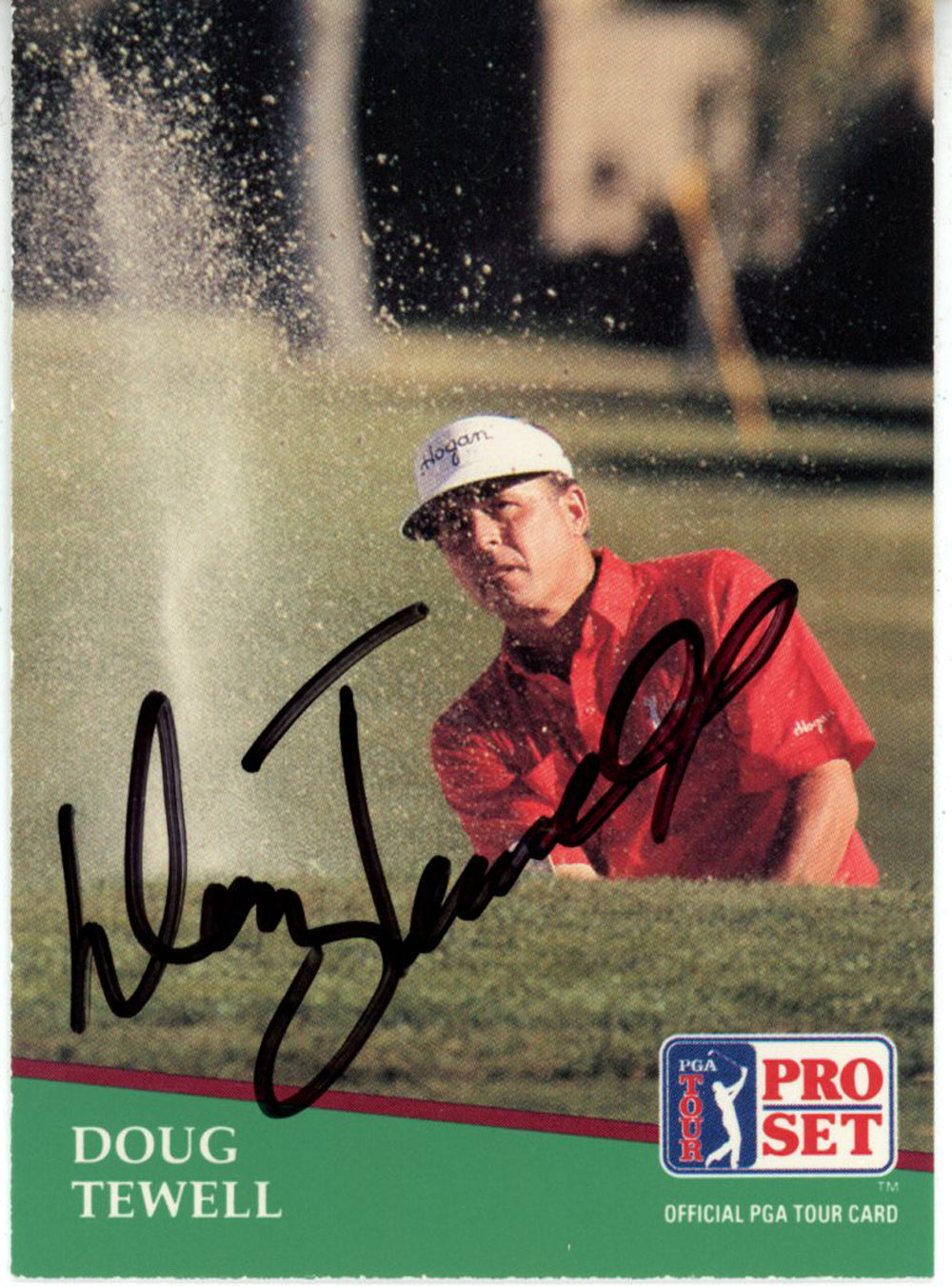 Doug Tewell Pga Signed Card - 1991 Pro Set #107 Beckett Beckett-Powers Sports Memorabilia