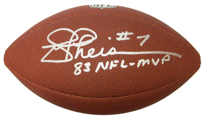 Joe Theismann Autographed Wilson Limited Full Size NFL Football with 83 NFL MVP-Powers Sports Memorabilia