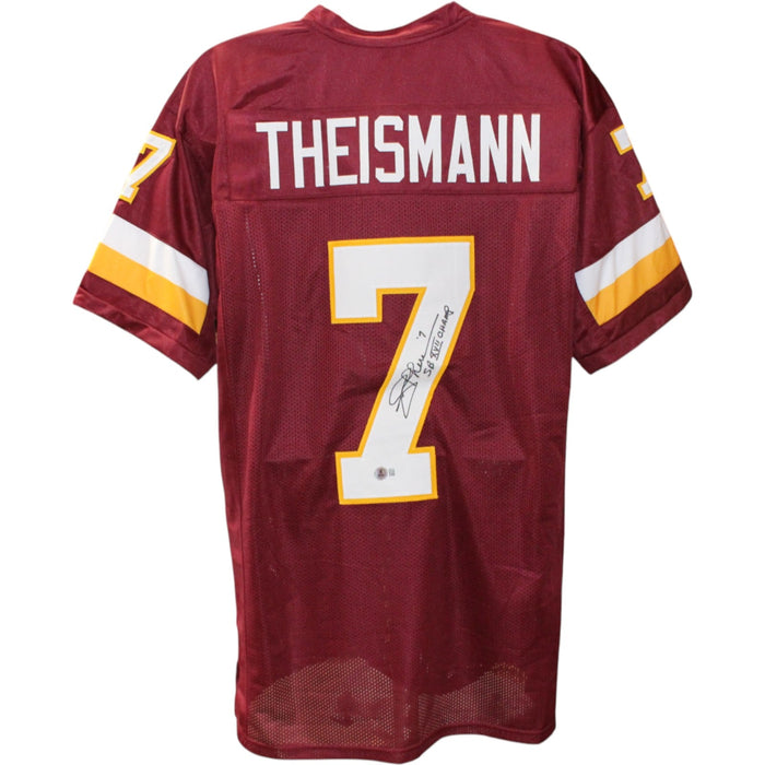Joe Theismann Signed Pro Style XL Red Jersey SB Champs – Beckett Authenticated-Powers Sports Memorabilia