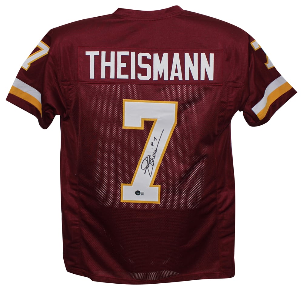 Joe Theismann Signed Pro Style Red XL Jersey – Beckett Authenticated-Powers Sports Memorabilia