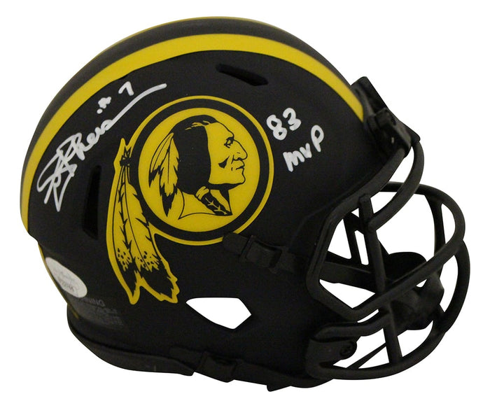 Joe Theismann Signed Washington Redskins Eclipse Mini Helmet NFL MVP – JSA Authenticated-Powers Sports Memorabilia
