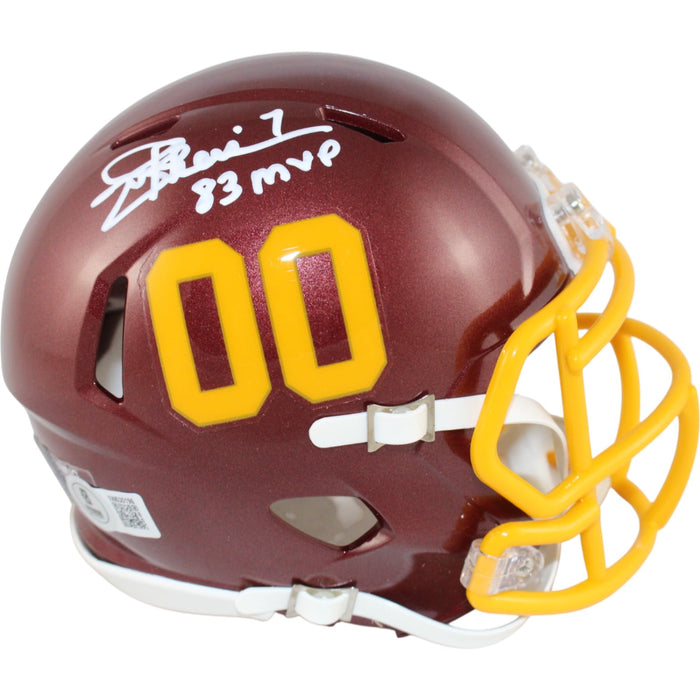 Joe Theismann Signed Washington Football Team Mini Helmet MVP – Beckett Authenticated-Powers Sports Memorabilia