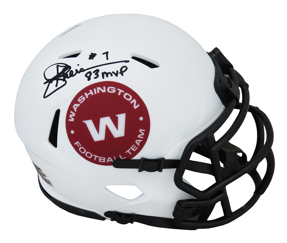 Joe Theismann Autographed Washington Football Team Matte Riddell Mini-Powers Sports Memorabilia