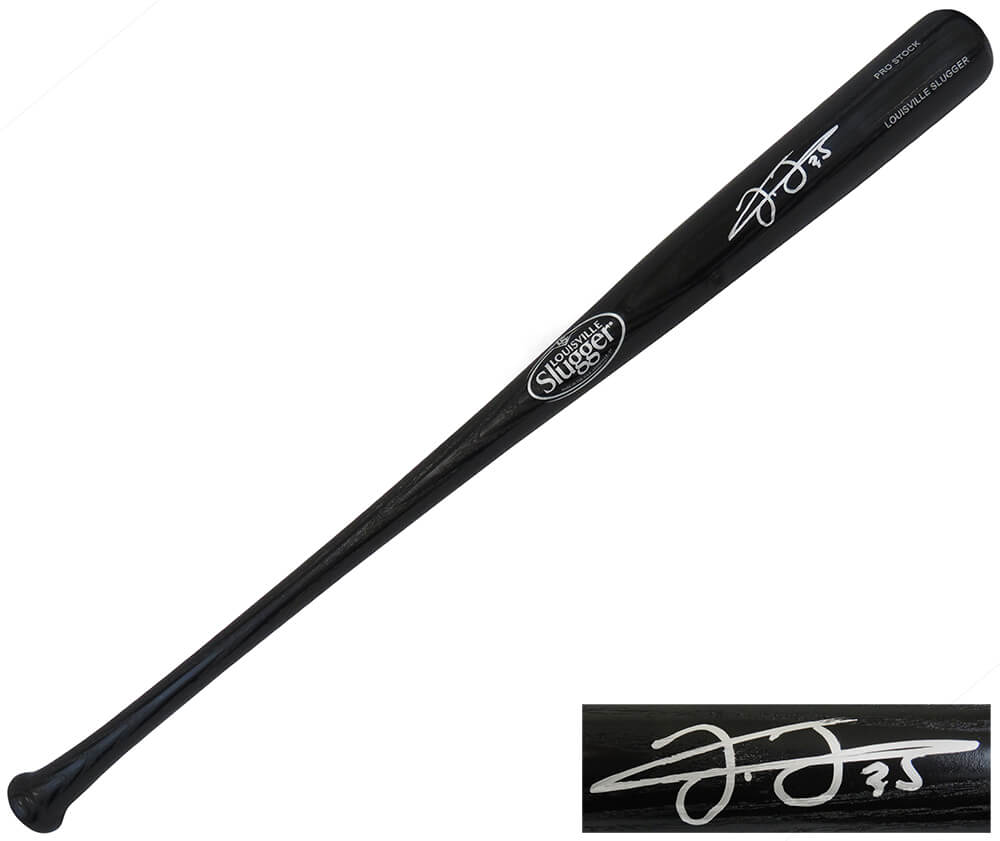 Frank Thomas Autographed Louisville Slugger Pro Stock Black Baseball Bat-Powers Sports Memorabilia