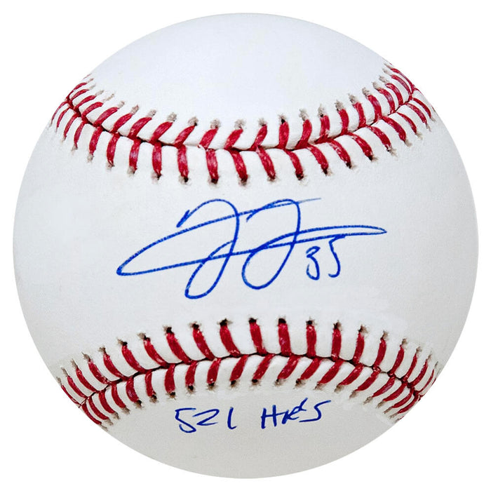 Frank Thomas Autographed Rawlings Official MLB Baseball with 521 HRs-Powers Sports Memorabilia