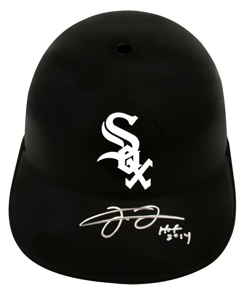 Frank Thomas Autographed Chicago White Sox Replica Batting Helmet with HOF 2014-Powers Sports Memorabilia