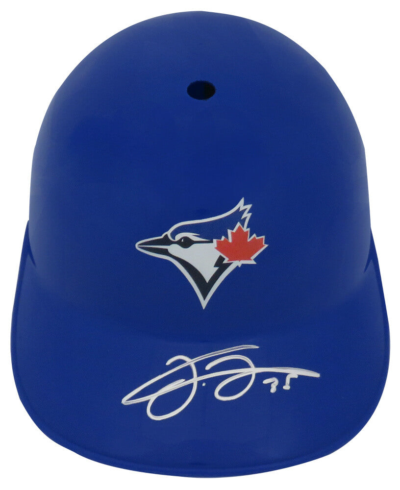 Frank Thomas Autographed Toronto Blue Jays Replica Souvenir Batting Helmet-Powers Sports Memorabilia