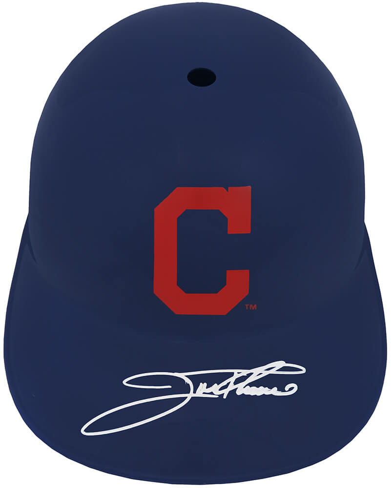Jim Thome Autographed Cleveland Indians Souvenir Replica Batting Helmet-Powers Sports Memorabilia