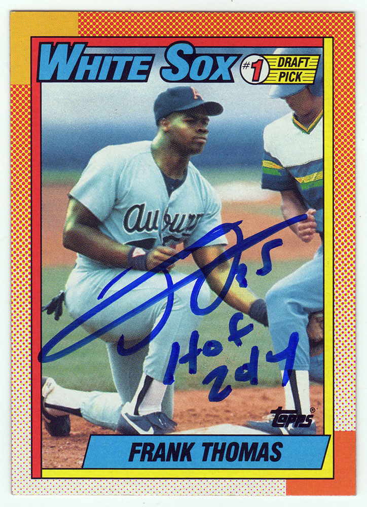 Frank Thomas Chicago White Sox Autographed 1990 Topps Rookie Baseball Card