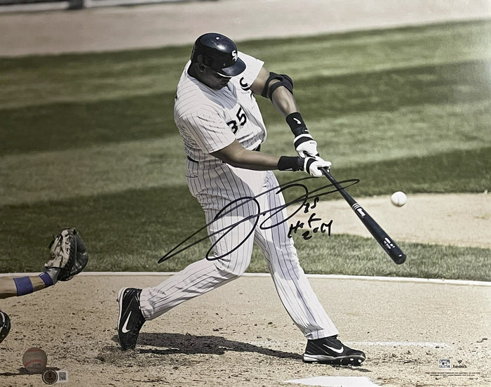 Frank Thomas Signed Chicago White Sox 16x20 Photo – White – Beckett Authenticated-Powers Sports Memorabilia