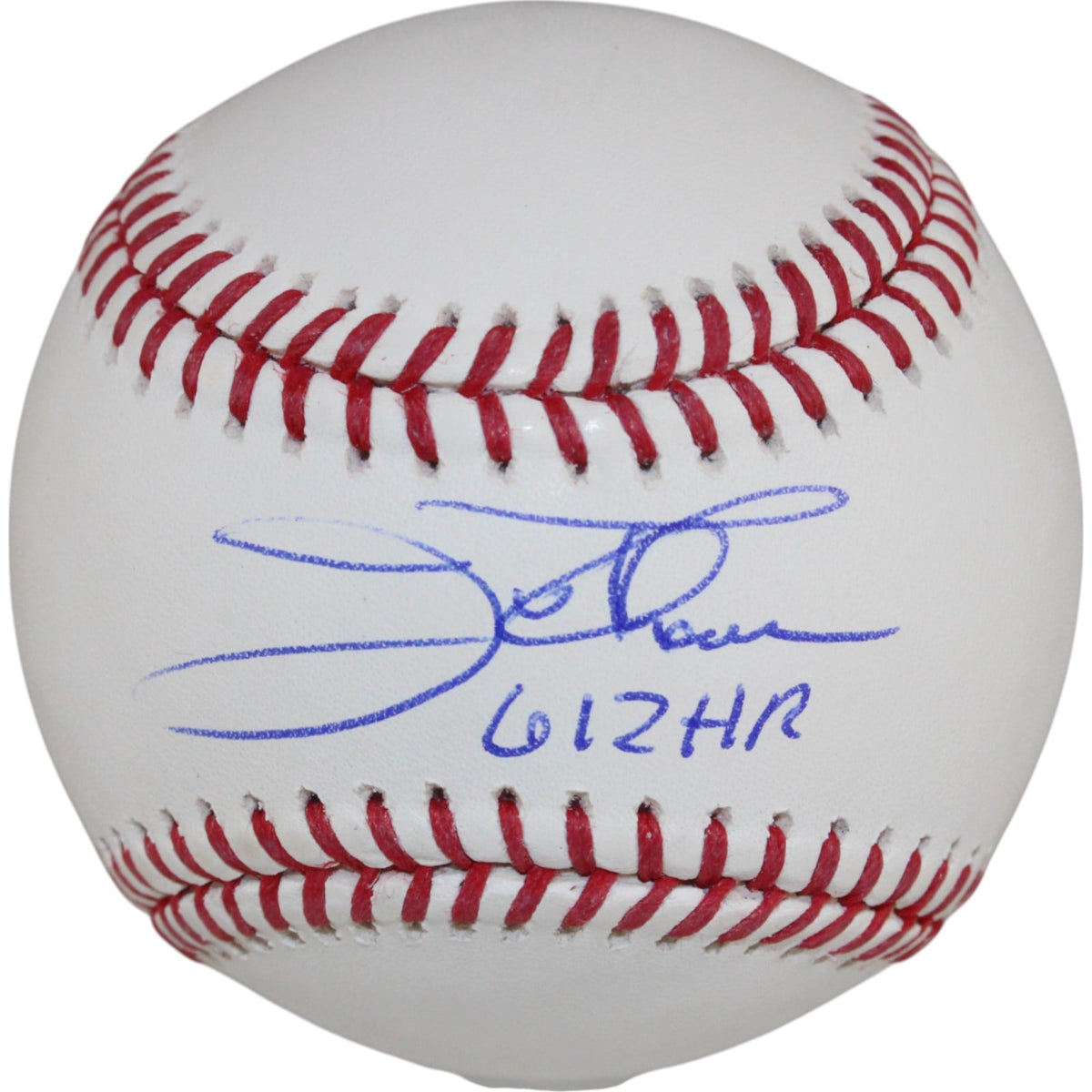 Jim Thome Signed Cleveland Indians Official MLB Baseball 612 HR – Beckett Authenticated-Powers Sports Memorabilia
