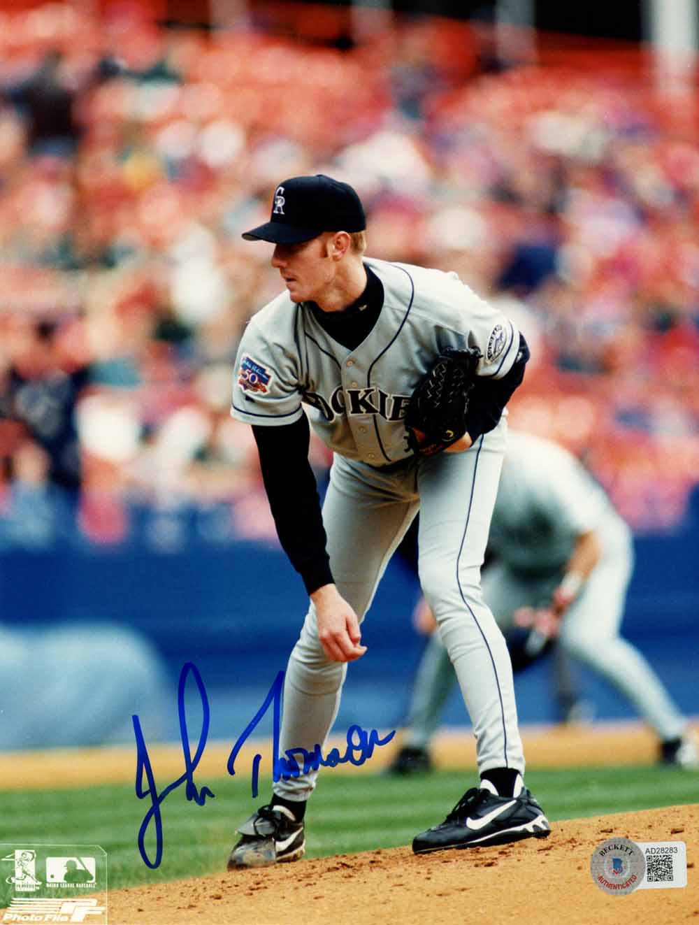 John Thomson Colorado Rockies Signed 8x10 Photo - Beckett Beckett-Powers Sports Memorabilia