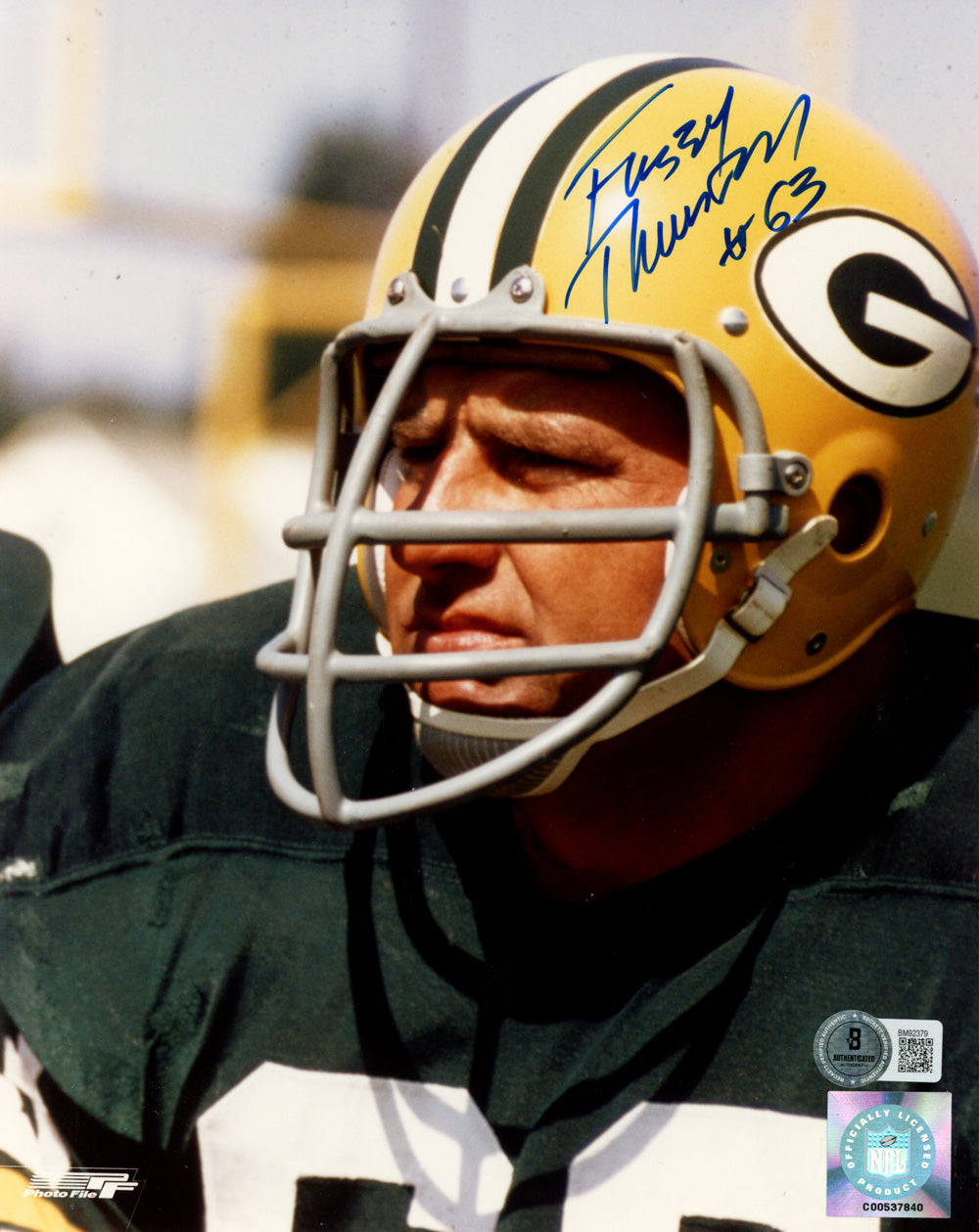 Fuzzy Thurston Green Bay Packers Signed 8x10 Photo - Beckett Beckett - 47885-Powers Sports Memorabilia