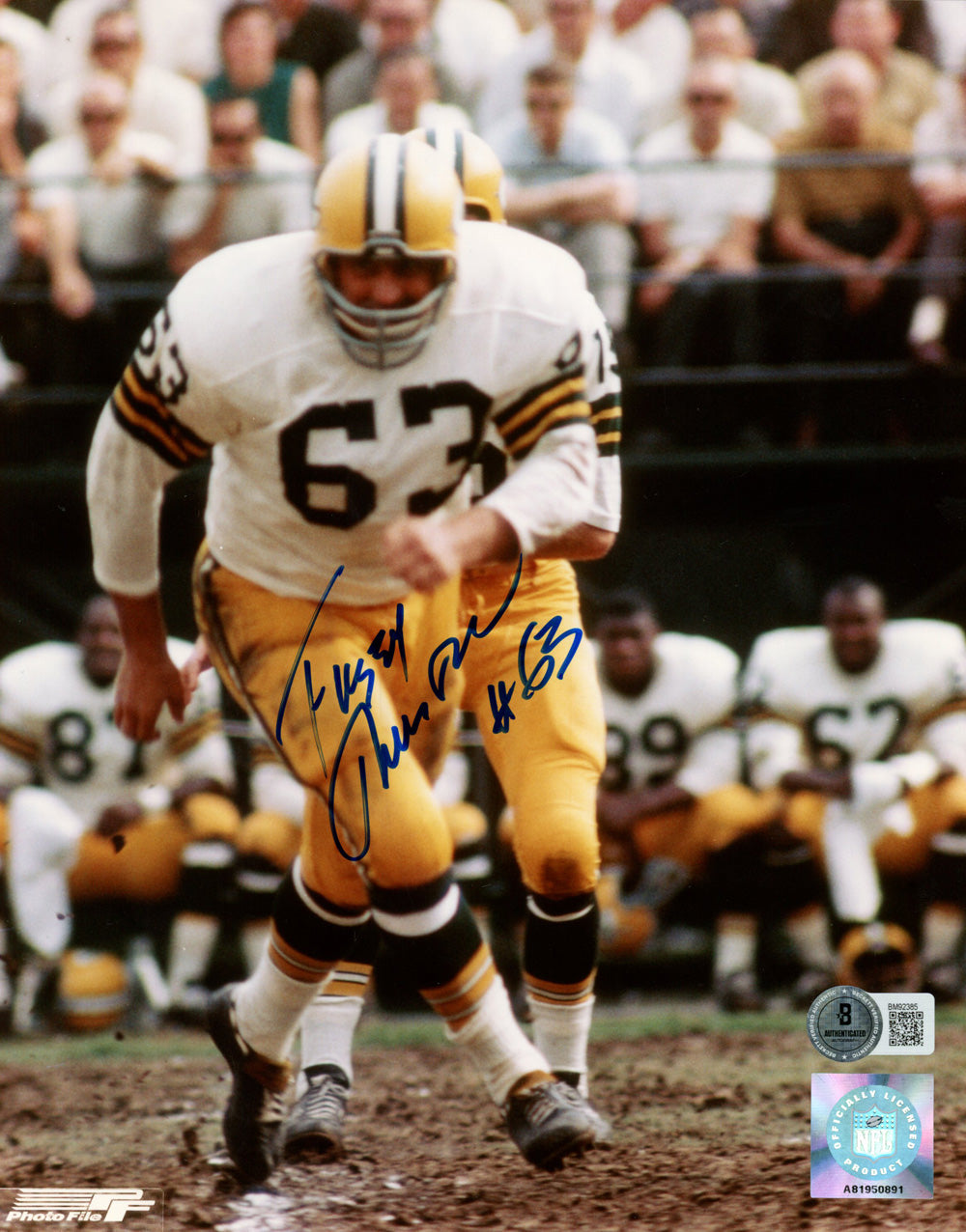 Fuzzy Thurston Green Bay Packers Signed 8x10 Photo - Beckett Beckett-Powers Sports Memorabilia