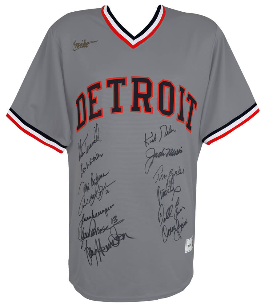 1984 Detroit Tigers Team Detroit Tigers Autographed Cooperstown Collection-Powers Sports Memorabilia