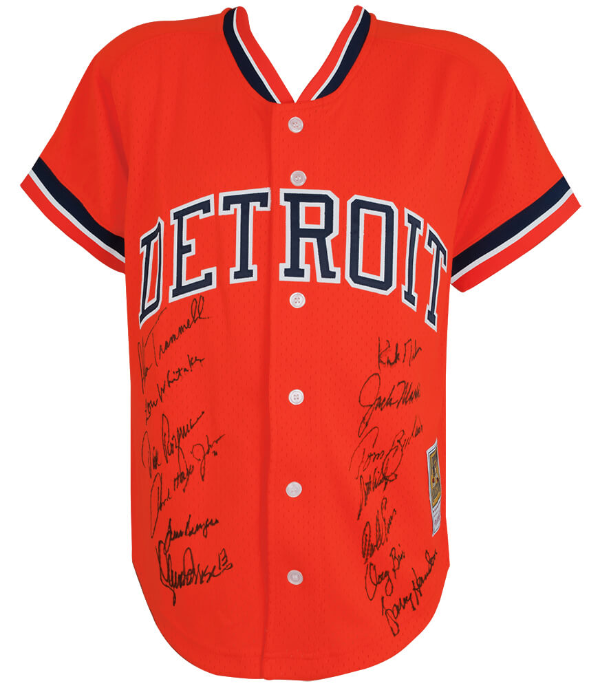 1984 Detroit Tigers Team Detroit Tigers Autographed Kirk Gibson Mitchell &-Powers Sports Memorabilia