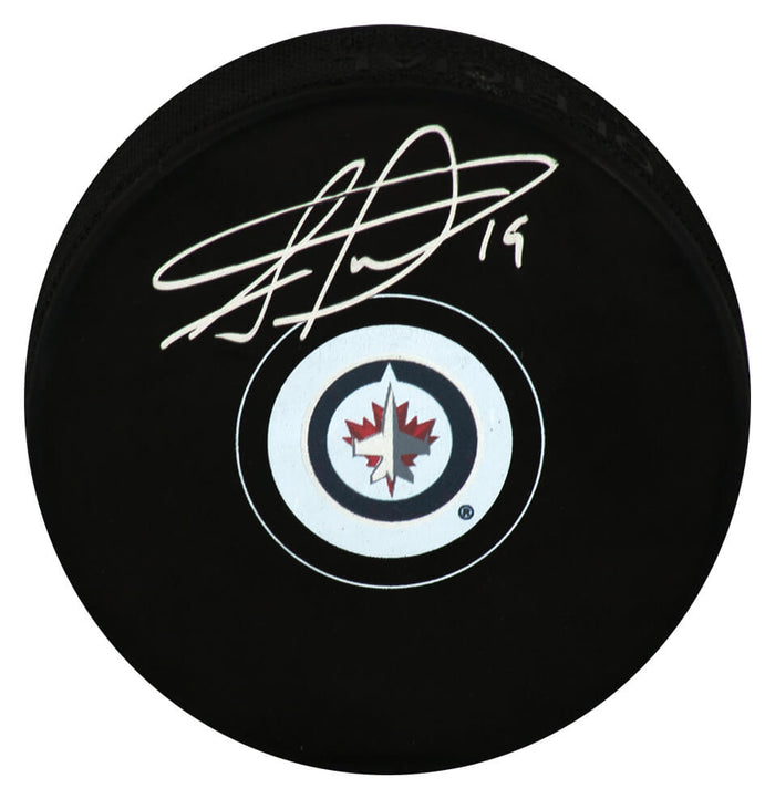 Jonathan Toews Autographed Winnipeg Jets Logo Hockey Puck-Powers Sports Memorabilia
