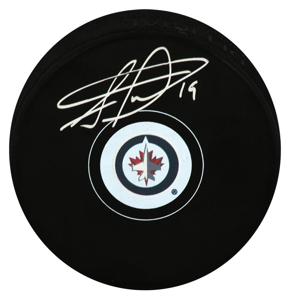 Jonathan Toews Autographed Winnipeg Jets Logo Hockey Puck-Powers Sports Memorabilia